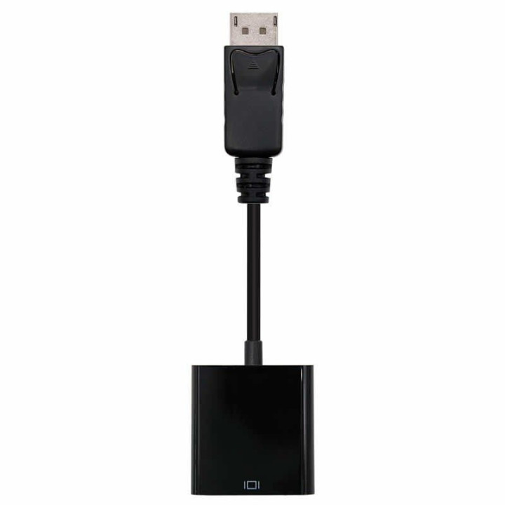 Conversor nanocable 10.16.0602/ displayport macho - vga hembra/ 15cm/ negro