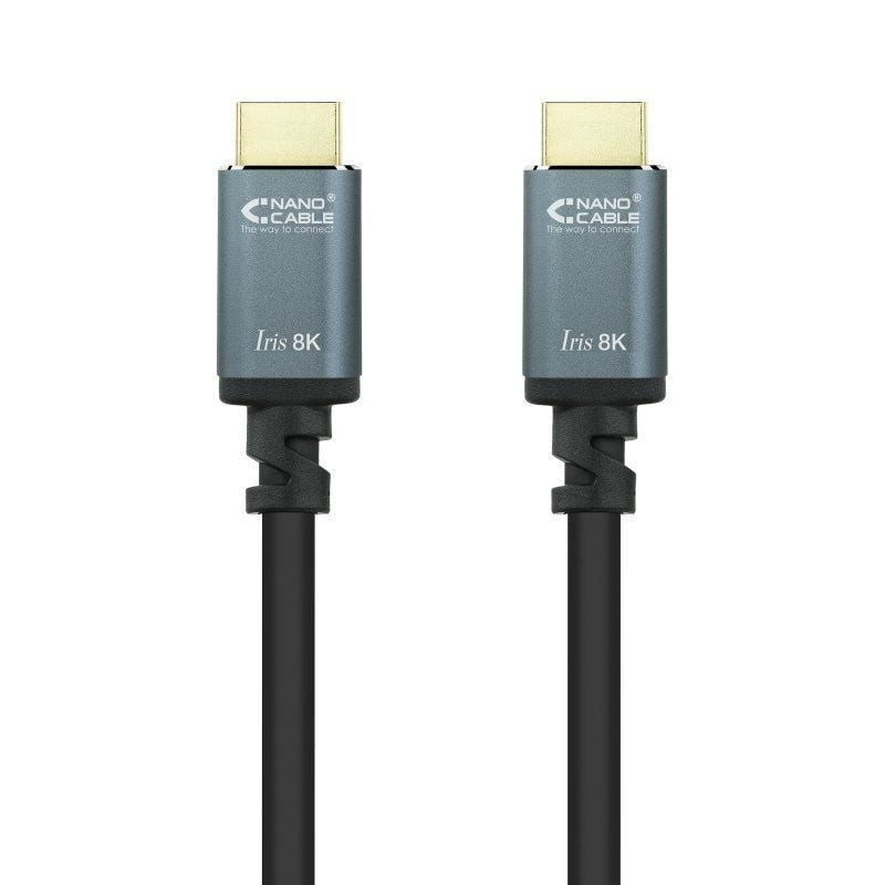 Cable hdmi 2.1 8k nanocable 10.15.8001-l150/ hdmi macho - hdmi macho/ 1.5m/ negro