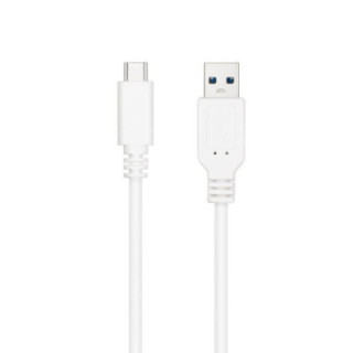 Cable usb 3.1 tipo-c nanocable 10.01.4001-w/ usb tipo-c macho - usb macho/ 10gbps/ 1m/ blanco