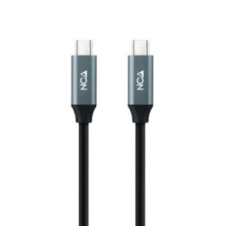 Cable usb 3.2 tipo-c nanocable 10.01.4303/ usb tipo-c macho - usb tipo-c macho/ 3m/ gris y negro
