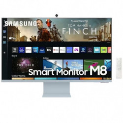 Smart monitor samsung m8 s32bm80buu 32'/ 4k/ smart tv/ webcam/ multimedia/ azul y blanco