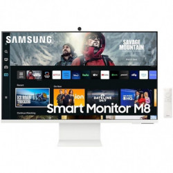Smart monitor samsung m8 s32cm801uu 32'/ 4k/ smart tv/ webcam/ multimedia/ blanco