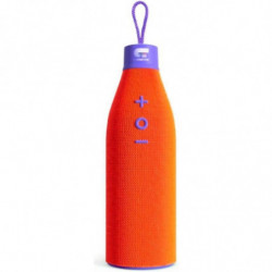Altavoz con bluetooth fonestar orange bottle/ 3w rms/ naranja y morado